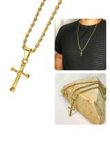 Corrente Cordão Masculino Longo 70Cm Fino 2Mm Elo Baiano