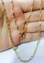 Corrente Cordão Masculino Ouro 18k 2mm X 60cm Cadeado