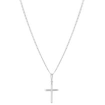 Corrente Cordão Masculino Pìastrine 70cm Pingente Crucifixo Prata 925 Corrente Cordão Masculino Pìastrine 70cm Pingente Crucifixo Prata 925