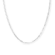 Corrente Cordão Masculino Prata Italiana 925 Bloco 80 Cm