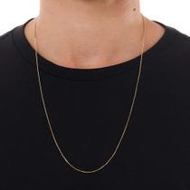 Corrente cordão masculino veneziana 60cm banhado a ouro 18k mimoo joias