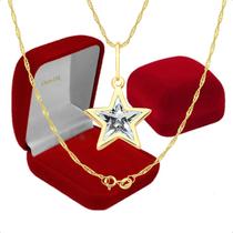 Corrente Cordão Ouro 18k 45cm Com Pingente Corrente Cordão Ouro 18k 45cm Com Pingente