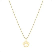 Corrente Cordão Ouro 18k Com Pingente Patinha
