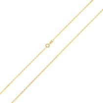 Corrente Cordão Ouro 18k Feminino Piastrine 50cm Maciço P-35-50