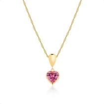 Corrente Cordão Ouro 18k Pingente Gota e Coração 40cm Corrente Cordão Ouro 18k Pingente Gota e Coração 40cm
