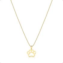 Corrente Cordão Ouro 18k + Pingente Patinha