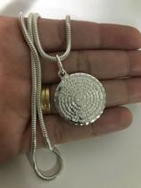 Corrente Cordão Prata Maciça 925 70 Cm Rabo Rato Pai Nosso