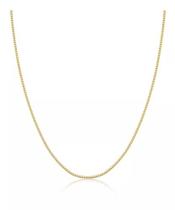 Corrente Cordão Veneziana 45 Cm Banhado Em Ouro