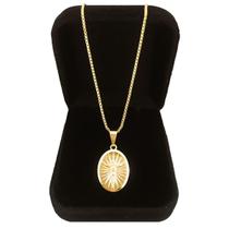 Corrente Cordão Veneziana 60 cm Pingente Jesus Cristo Banhado a Ouro 18k Corrente Cordão Veneziana 60 cm Pingente Jesus Cristo Banhado a Ouro 18k