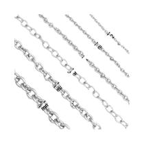 Corrente De Aço Inoxidável Com Elos Torcidos, 5 Jardas, Não Desbota, Material Para Fazer Joias DIY,