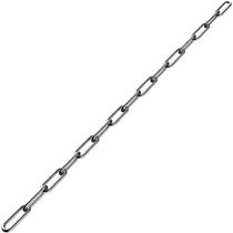 Corrente de aço inoxidável Lsqurel 4 mm x 2 m (440 libras) prata Corrente de aço inoxidável Lsqurel 4 mm x 2 m (440 libras) prata