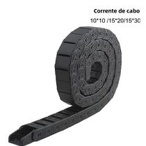 Corrente De Arraste Plástica Não Abre HUNST 7*7 10*10 15*20 15*30mm Para Máquinas De Cabos