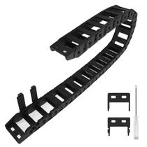 Corrente de arrasto de cabo Lmioetool R38 18 mm x 38 mm preta 1 m