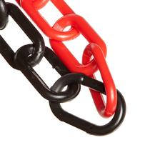 Corrente de barreira de plástico Mr. Chain de 2 polegadas de diâmetro de ligação 100 pés Corrente de barreira de plástico Mr. Chain de 2 polegadas de diâmetro de ligação 100 pés