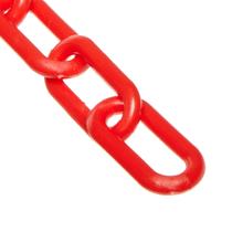 Corrente de barreira de plástico Mr. Chain Red de 2 polegadas de diâmetro Corrente de barreira de plástico Mr. Chain Red de 2 polegadas de diâmetro