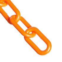Corrente de barreira de plástico Mr. Chain Safety Orange 2 polegadas 100 pés