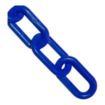 Corrente de barreira de plástico Mr. Chain Traffic Blue 2 polegadas 25 pés Corrente de barreira de plástico Mr. Chain Traffic Blue 2 polegadas 25 pés