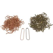 Corrente De Bolinha 12cm Com Canoa Rose Gold & Ouro Velho 250 Unidades Cada Corrente De Bolinha 12cm Com Canoa Rose Gold & Ouro Velho 250 Unidades Cada