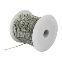 Corrente de Bolinha 2mm Prata P/ Chaveiros Com 40 Metros Corrente de Bolinha 2mm Prata P/ Chaveiros Com 40 Metros