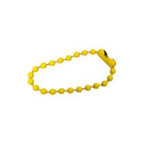 Corrente De Bolinha Amarela 7cm Com Fecho Canoa Tags 300 Pçs Corrente De Bolinha Amarela 7cm Com Fecho Canoa Tags 300 Pçs