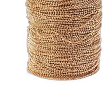 Corrente De Bolinha Em Metal 2.4Mm Dourado Com 100 Metros