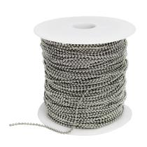 Corrente de Bolinha Prata 2mm Para Chaveiros Com 10 Metros Corrente de Bolinha Prata 2mm Para Chaveiros Com 10 Metros