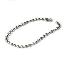 Corrente De Bolinha Prata P/ Chaveiro 12cm Com 50 Unidades