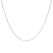 Corrente de Bolinhas Diamantadas 40cm Prata 925