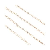 Corrente De Coração Em Prata E Ouro De 3mm Com Elos De Cobre 5M Para Fazer Joias DIY, Colares E