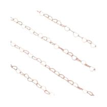 Corrente De Coração Em Prata E Ouro De 3mm Com Elos De Cobre De 5M Para Fazer Joias DIY, Colares E Corrente De Coração Em Prata E Ouro De 3mm Com Elos De Cobre De 5M Para Fazer Joias DIY, Colares E