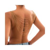 Corrente De Corpo Feminina Multicamadas Com Franjas Para Biquíni, Joia De Peito Sexy, Acessório Para Corrente De Corpo Feminina Multicamadas Com Franjas Para Biquíni, Joia De Peito Sexy, Acessório Para