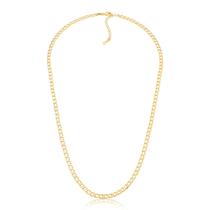 Corrente de Elos Groumet 65cm Revestida em Ouro Corrente de Elos Groumet 65cm Revestida em Ouro