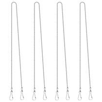 Corrente de esfera suspensa para painéis de vitrais de 50 cm, 4 unidades Corrente de esfera suspensa para painéis de vitrais de 50 cm, 4 unidades