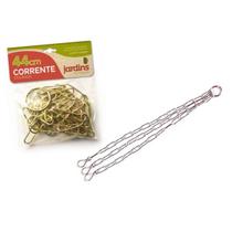 Corrente de Metal Encartelada Dourada (44cm) NUTRIPLAN