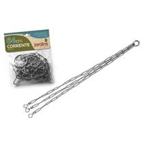Corrente de Metal Encartelada Preta (64cm) NUTRIPLAN