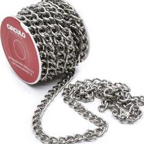 Corrente de Metal Prata 10mm - Círculo