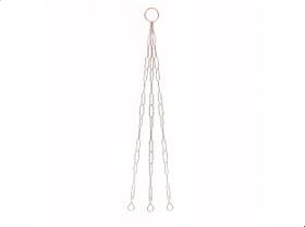 Corrente de Metal Tripla para Pendurar Vasos Flores 64cm
