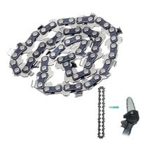 Corrente De Mini Motosserra Em Metal 14 Dentes 4 Polegadas Reposiçao Ferramenta Corta Madeira Bambu Arvore Multiuso Resistente