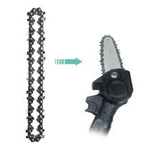 Corrente De Mini Motosserra Reposiçao Metal 4 Polegadas 14 Dentes Corta Bambu Madeira Resistente Ferramenta Jardim