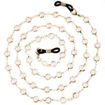 Corrente de óculos BILIONE Crystal Beaded Gold 76 cm