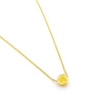 Corrente de Ouro 18k Bailarina Com Pingente Bola Facetada Colar Cordão Gargantilha Feminina 45cm Corrente de Ouro 18k Bailarina Com Pingente Bola Facetada Colar Cordão Gargantilha Feminina 45cm