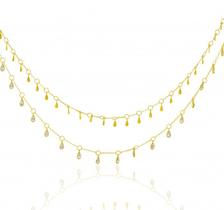 Corrente de Ouro 18k Choker Dupla