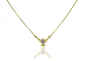 Corrente de Ouro 18K com Pingente Espirito Santo