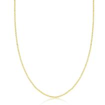 Corrente de Ouro 18K Elo Português MACIÇA FINA 40 Cm