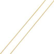 Corrente De Ouro 18k Groumet De 1mm Com 50cm