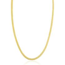 Corrente de ouro 18k Laminada (Fita) 42 cm