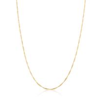 Corrente de ouro 18k Singapura 60cm