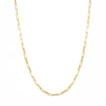 Corrente de ouro 18k Tijolinho Vaneziana Longa 45cm