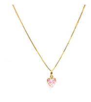 Corrente de Ouro 18k Veneziana 40cm com Pingente Coração Zircônia Colar Cordão Gargantilha Feminina Corrente de Ouro 18k Veneziana 40cm com Pingente Coração Zircônia Colar Cordão Gargantilha Feminina