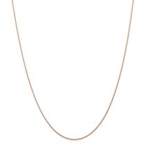 Corrente de Ouro Rosa 14k - 0,7 mm - Estilo Cordão Cardado